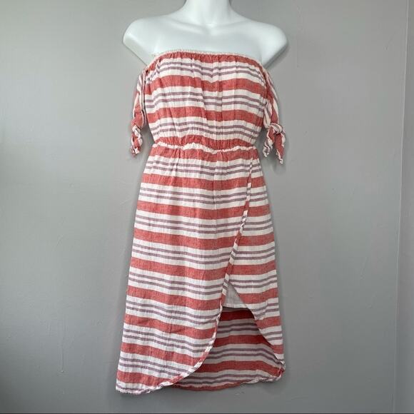 LOVERS + FRIENDS Dress Womens Size XS Striped Feminine Summer Beach Coastal - Picture 2 of 9